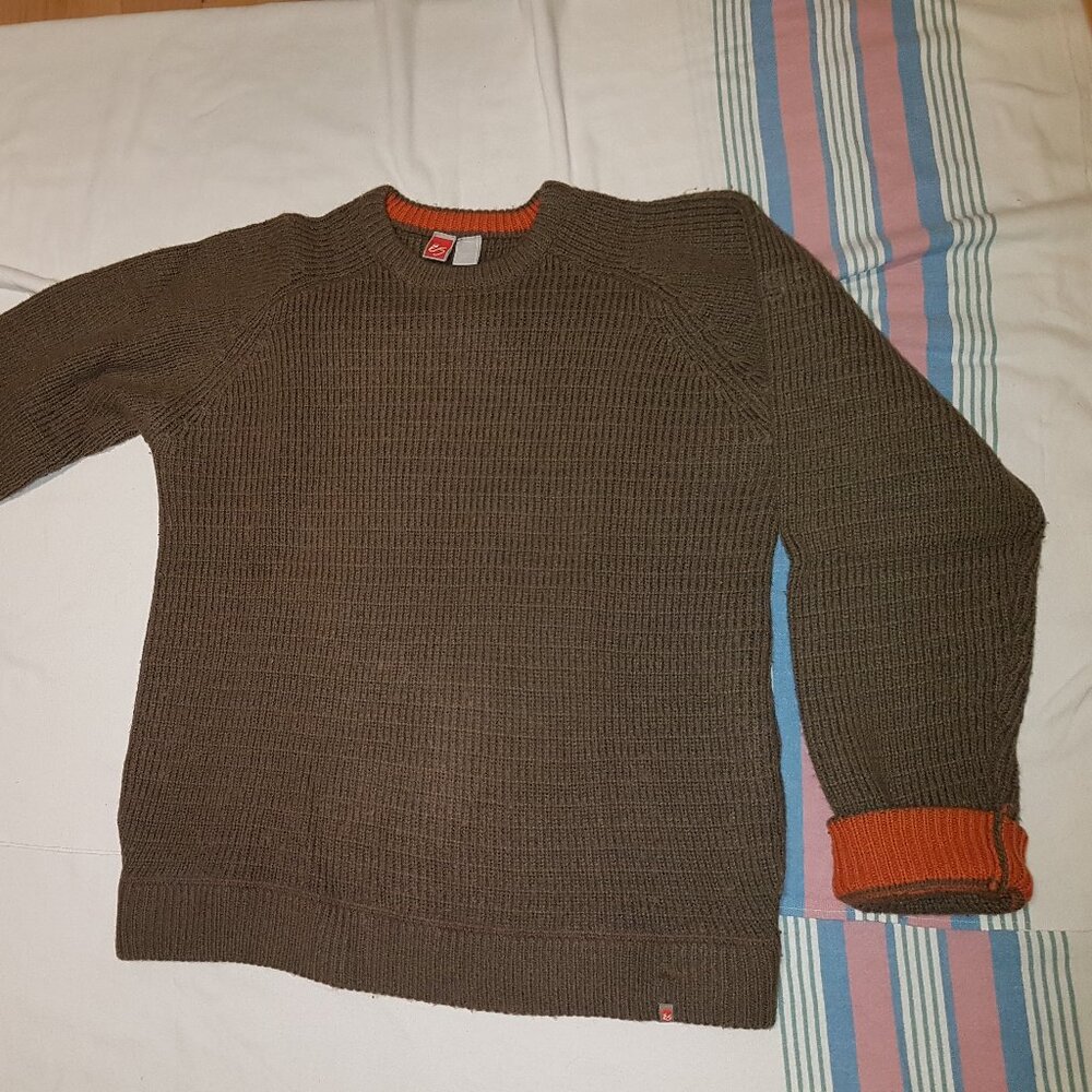 ES éS Footwear vintage skateboard sweater brown mid 2000's size Medium